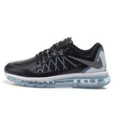 Nike Air Max 2015 кожаные черные с белым